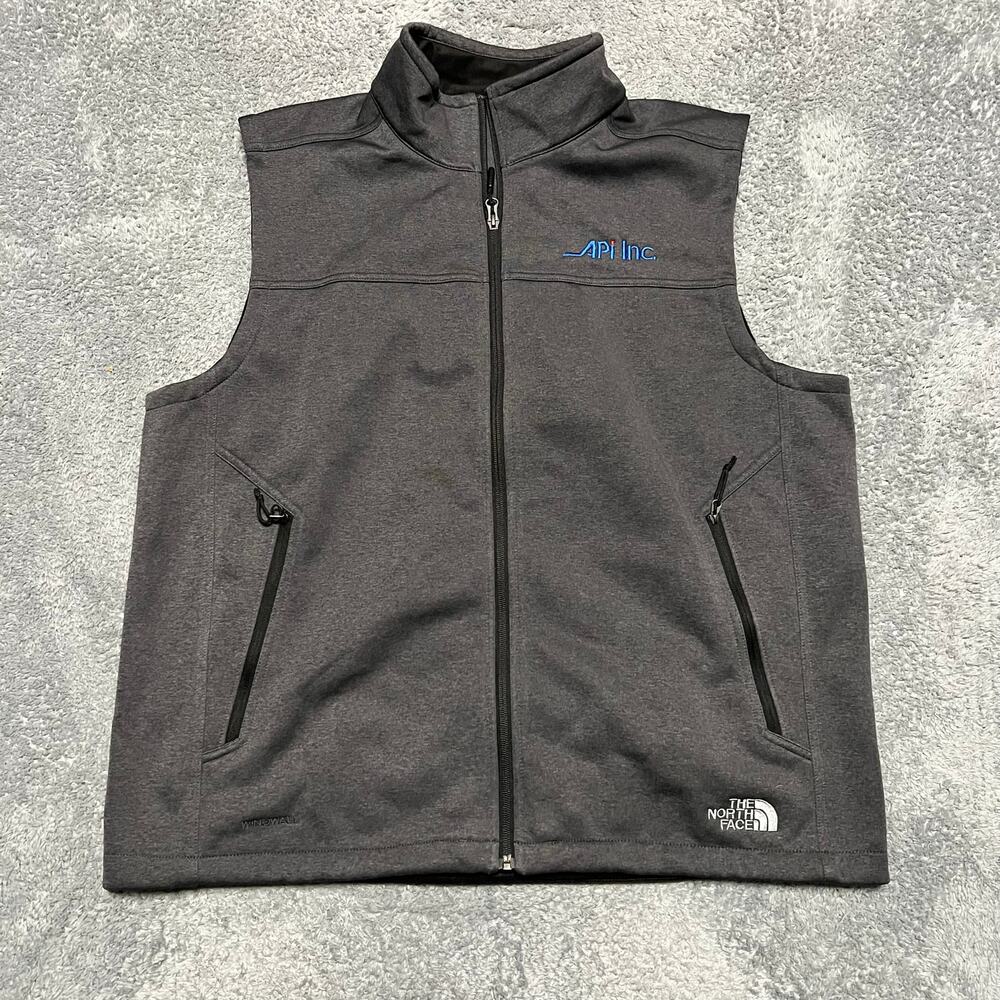 The North Face Jacket Mens XL Gray Windwall Ridgewall Vest Soft Shell Full Zip